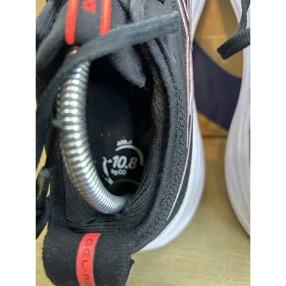 ASICS Men's Gel-Nimbus 26 Running Shoe, US Size 9.5 Black/True RED - Picture 10 of 15